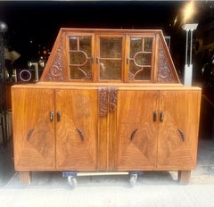 Stunning 1930's Art Deco Amsterdam School Server / Cabinet by Piet Kramer