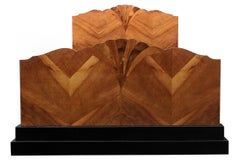 Stunning 1930s Art Deco Walnut Double Bed