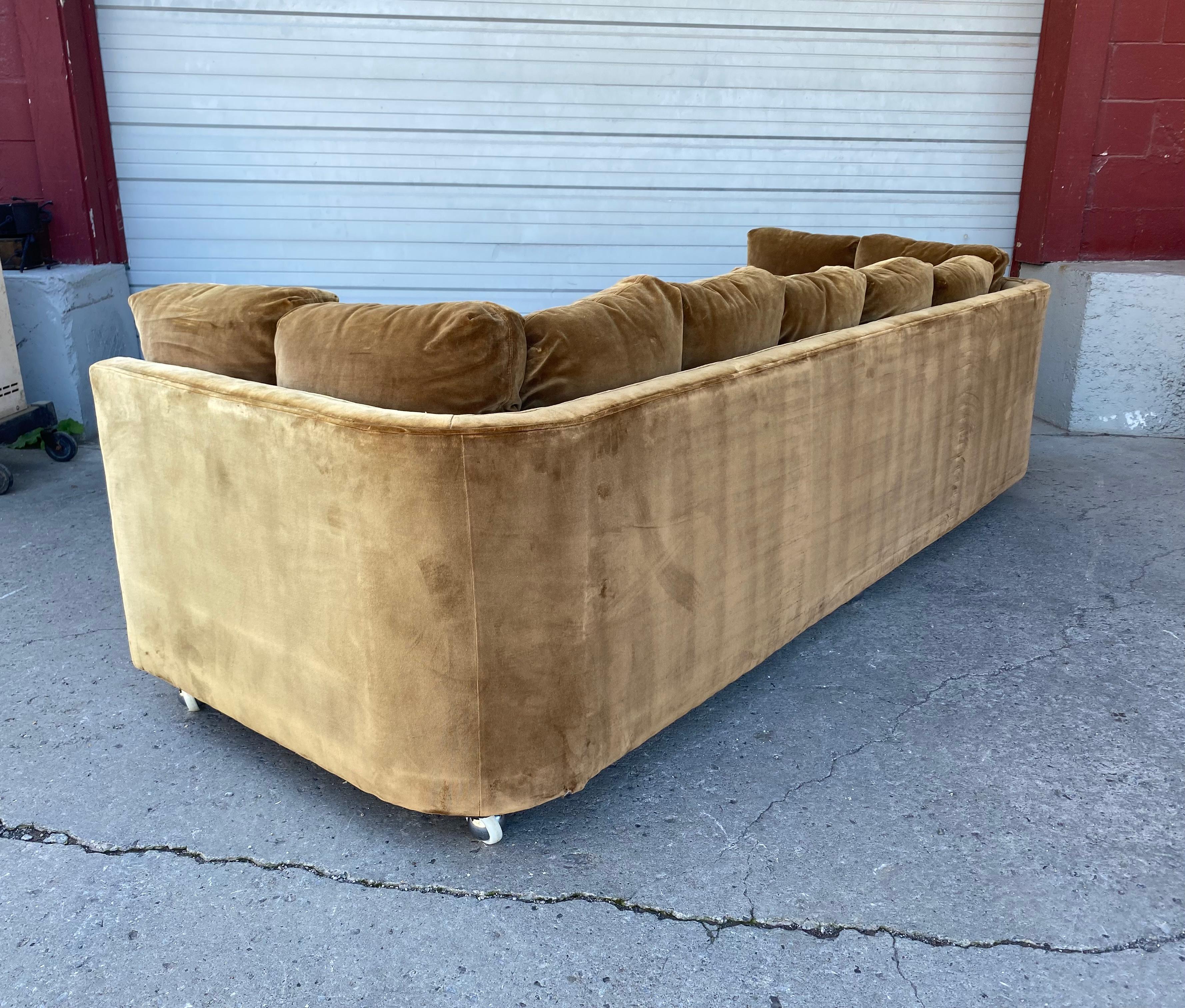 70s velvet couch