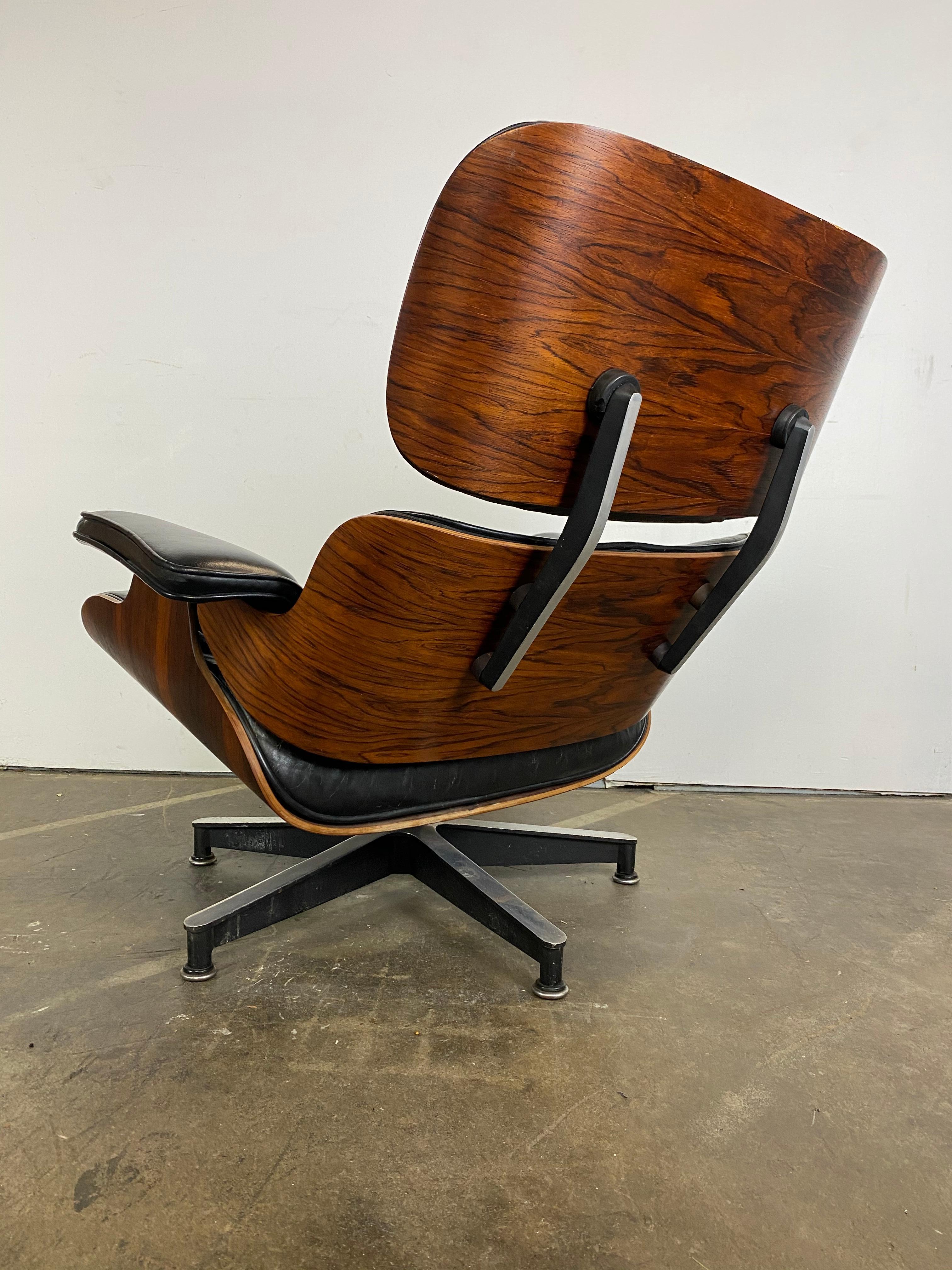 Mid-Century Modern Stunning 1960s Herman Miller Eames Lounge Chair and Ottoman