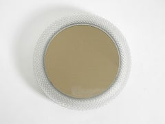 Stunning 1960s illuminated Limburg crystal glass wall mirror