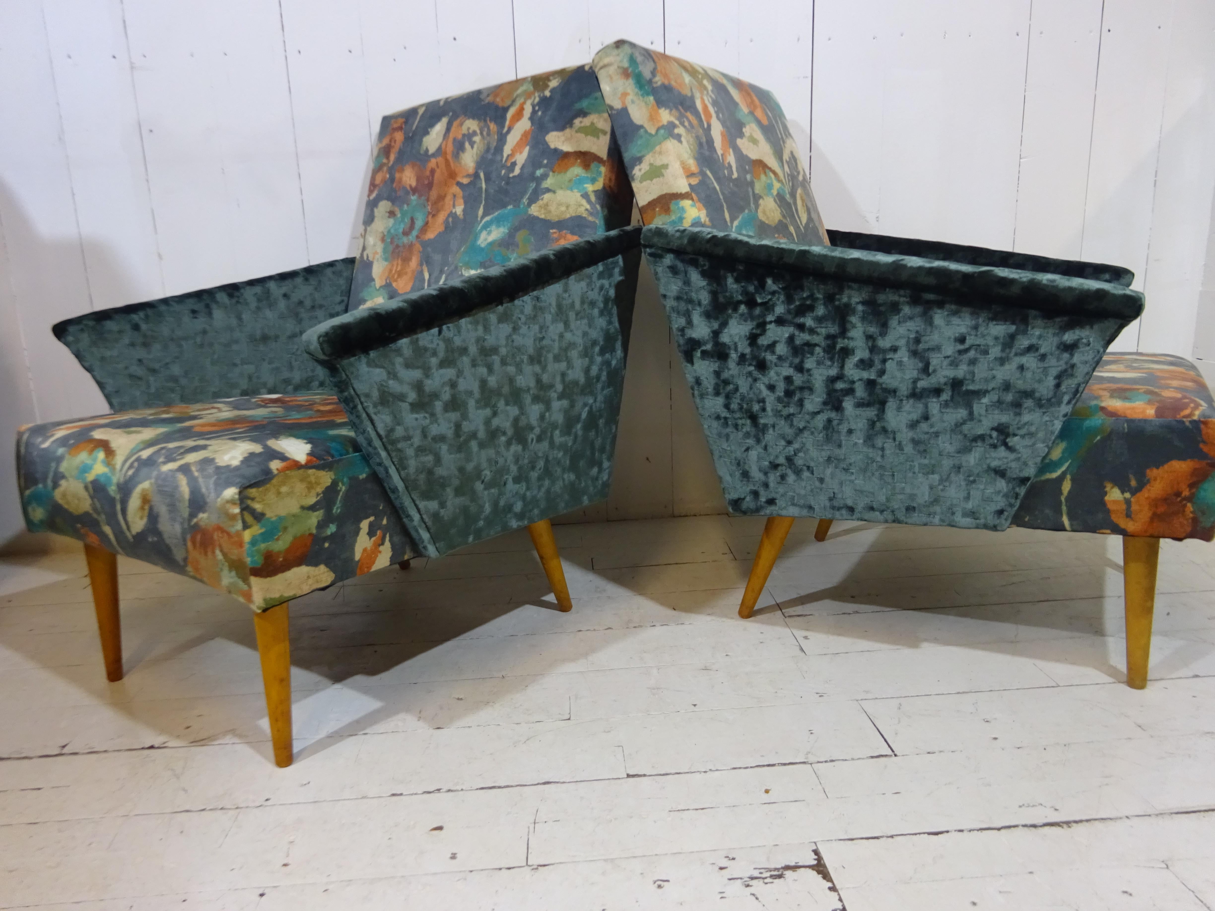 Lounge chair

A limited edition run of just two designer 1960's chairs by The Rare Chair Company. 

Chair is circa mid 1960's with a solid beech and elm frame. We have restored the frame, glued, screwed and dowelled. We have added new foam,