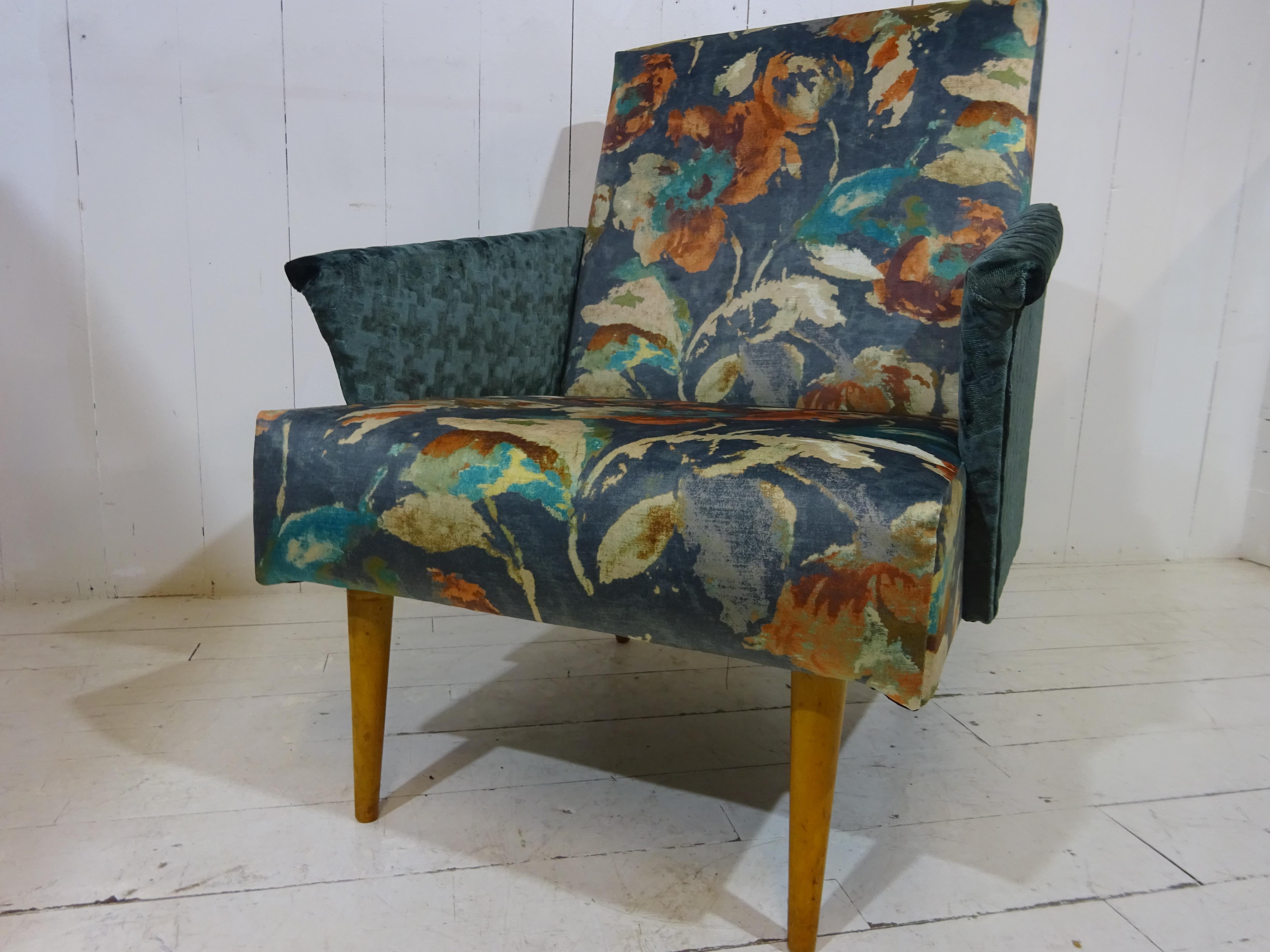 Cotton Stunning 1960's Lounge Chair, Limited Edition For Sale