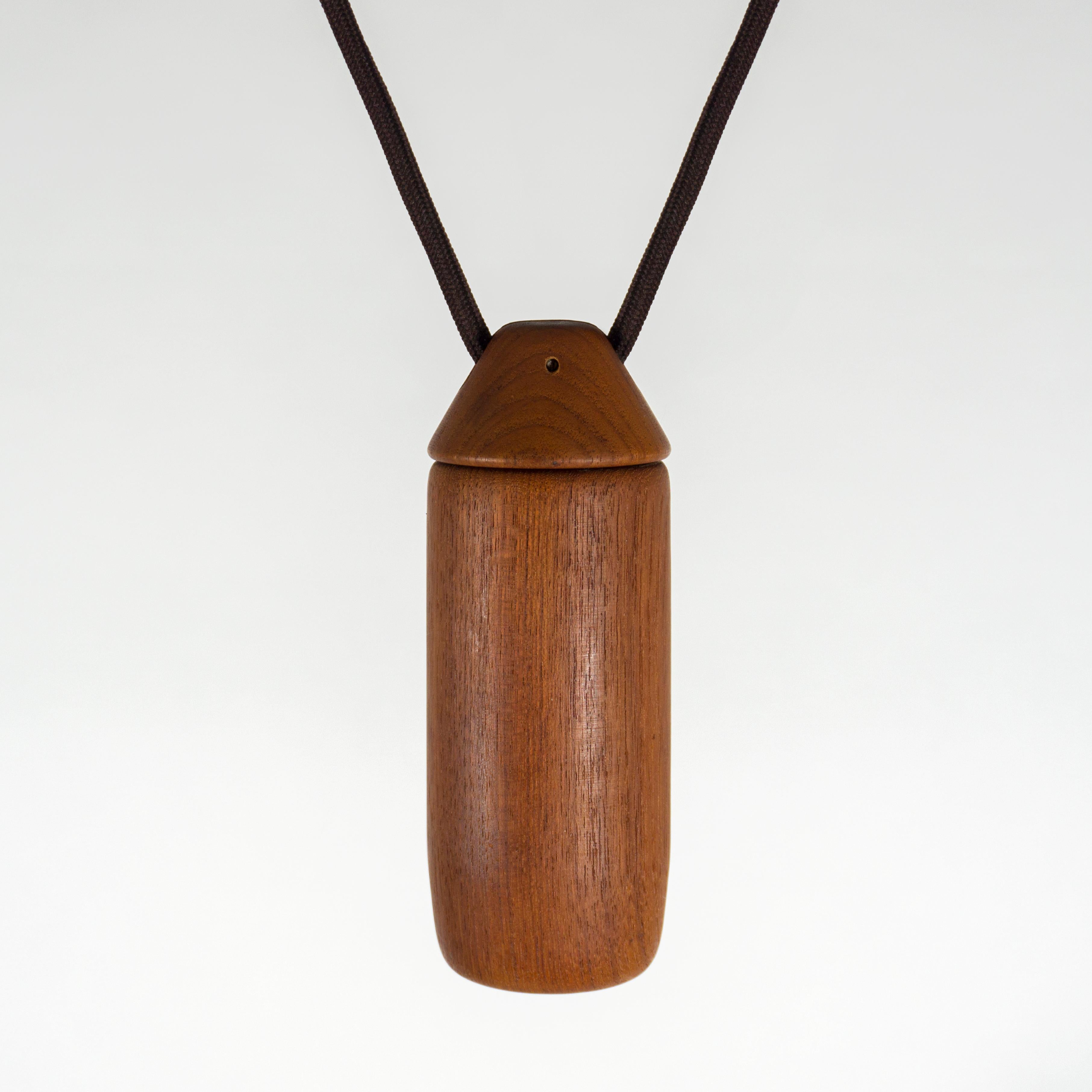 Stunning 1960s Mid-Century Vintage Domus Teak & Linen Counterweight Pendant Lamp 5