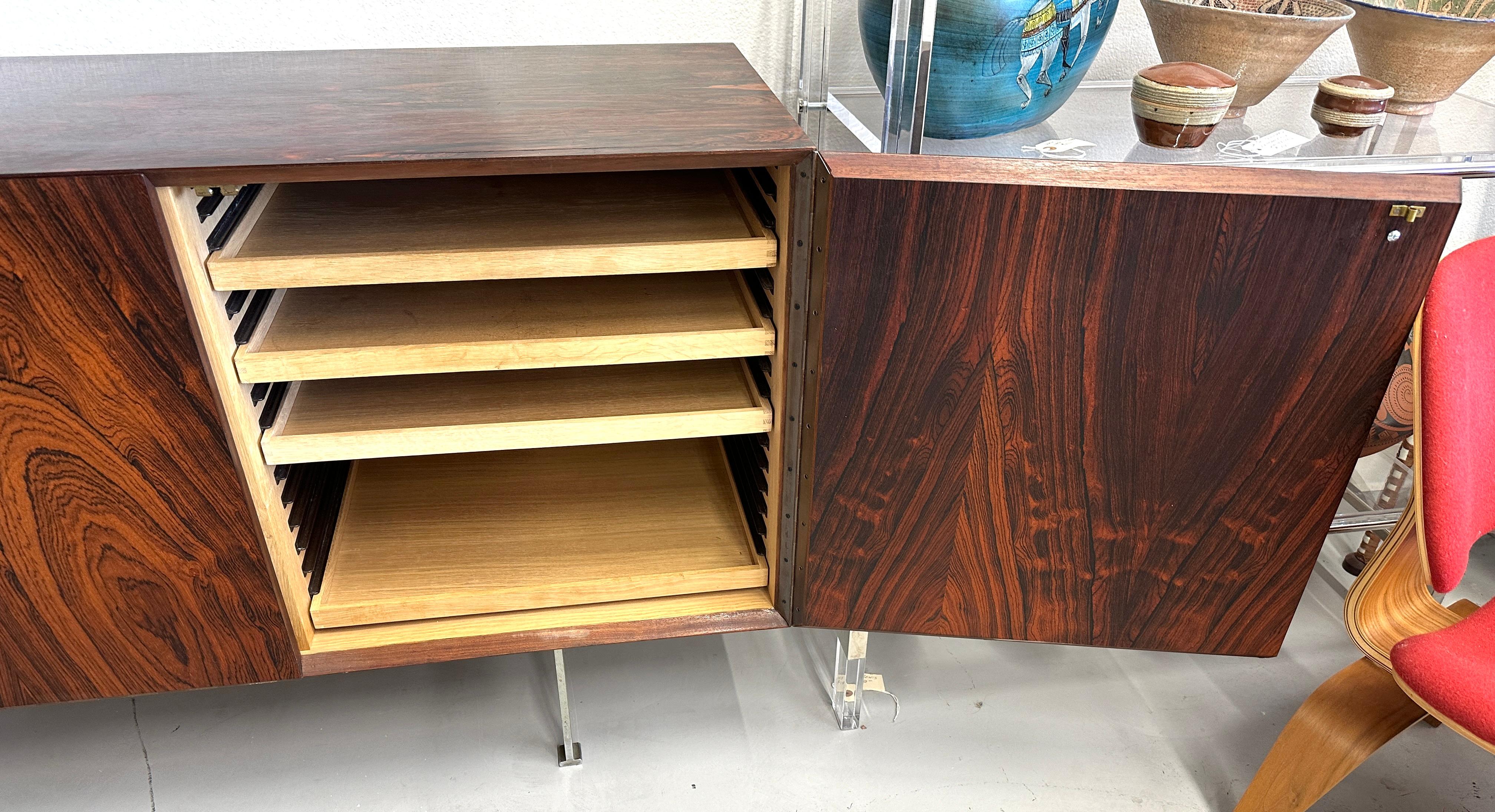 Stunning 1970’s Poul Norreklit for Georg Petersens Rosewood Credenza 12