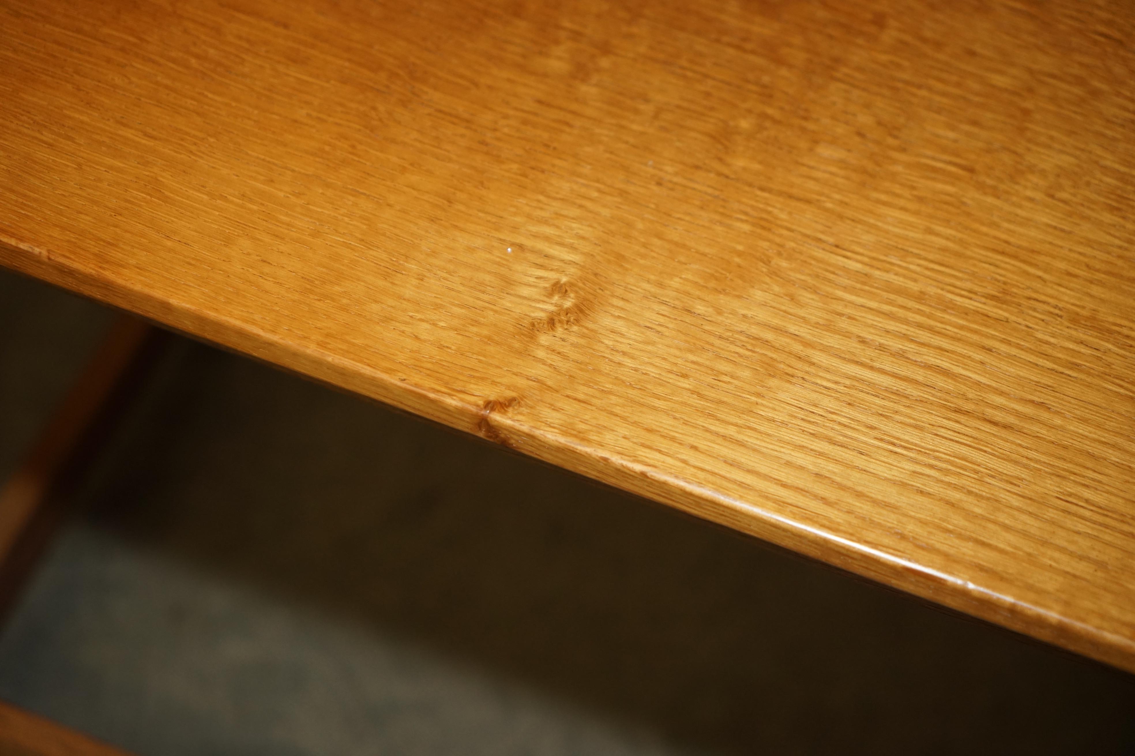STUNNING 1970's ROBERT MOUSEMAN THOMPSON NEST OF SMALL BURR OAK SIDE END TABLES For Sale 4
