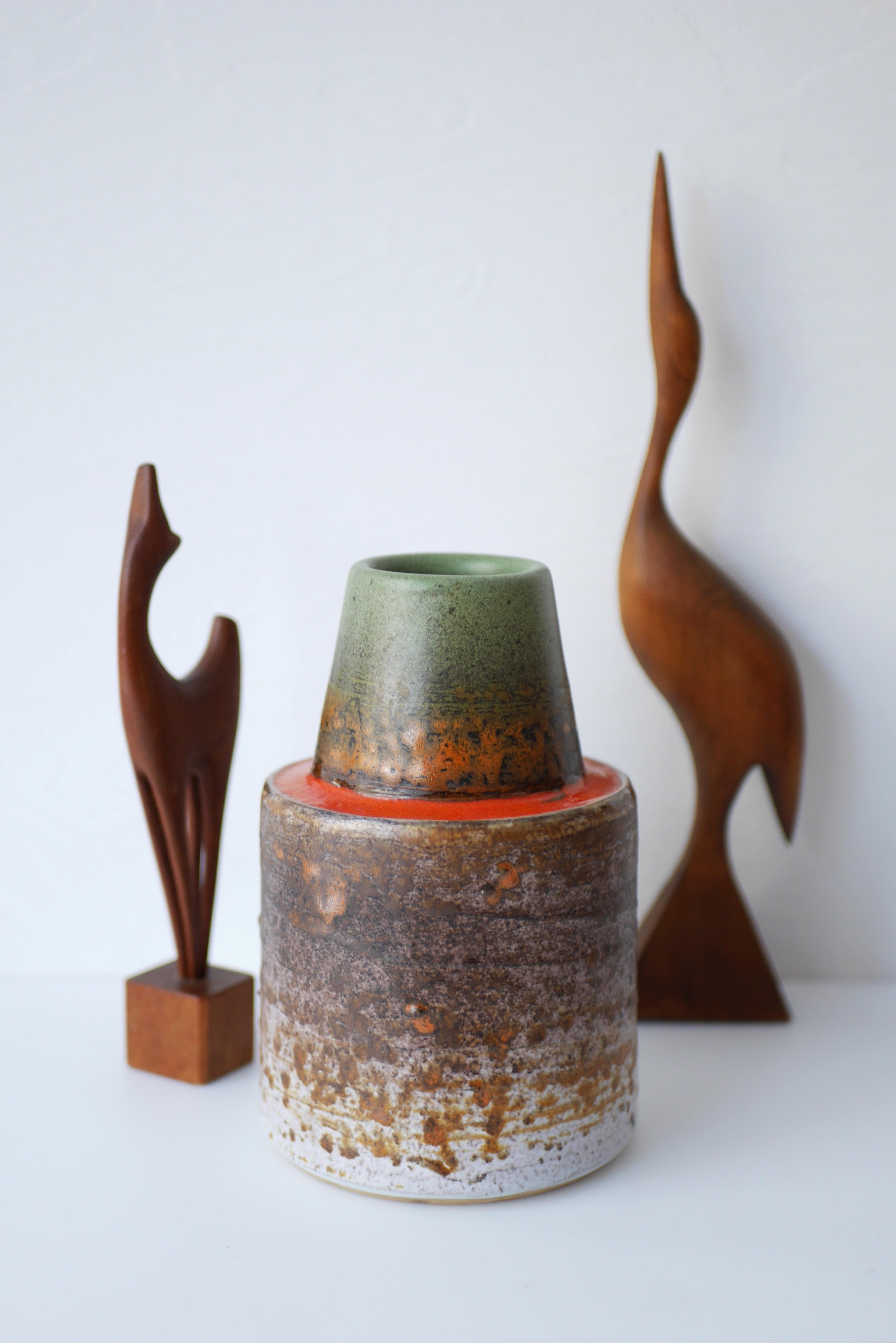 Ceramic Stunning 1970s vase from Tilgmans, Sweden.