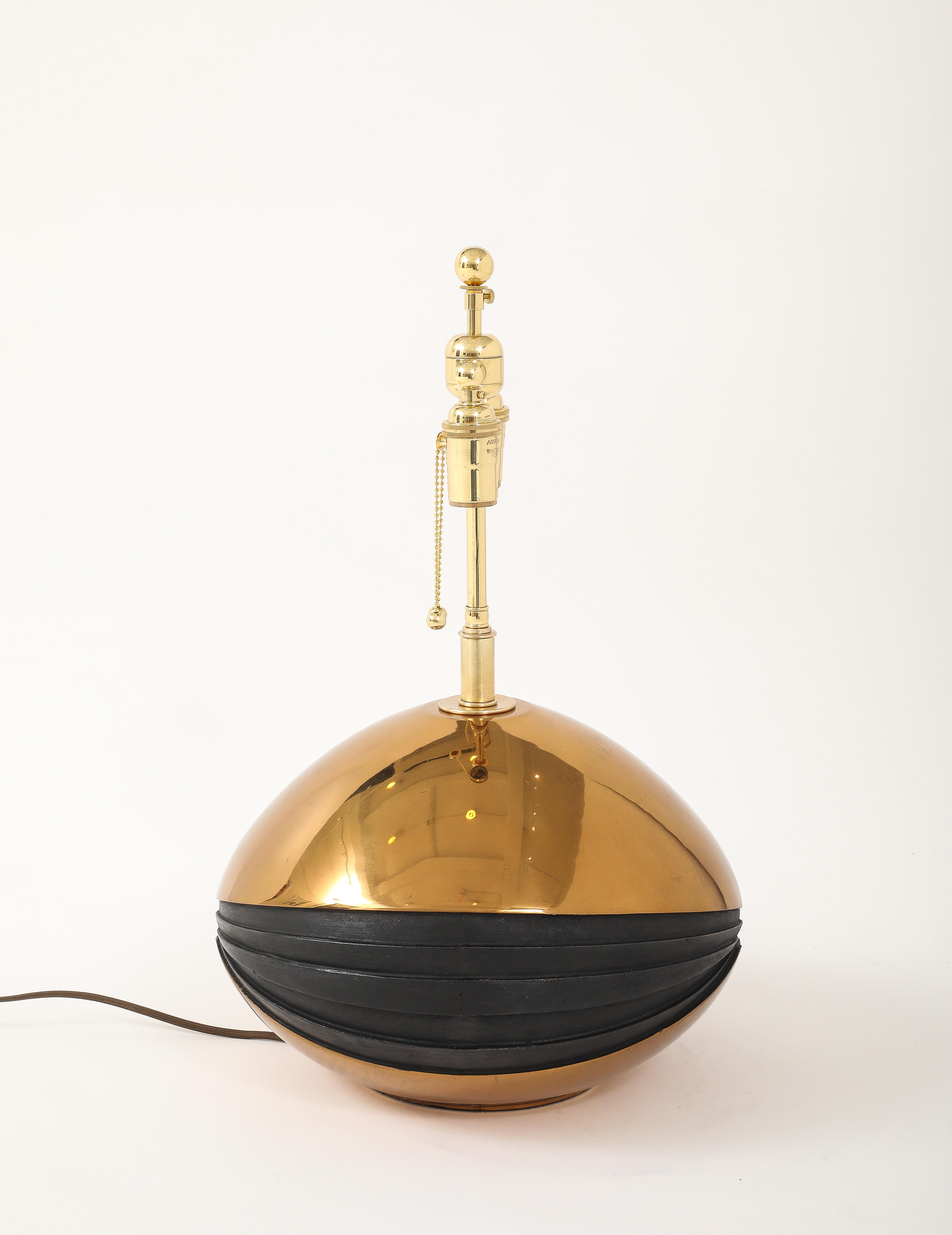 European Stunning 1980's  Large Brass and Bronze Sculptural lamp signed By ESA Fedrigolli For Sale