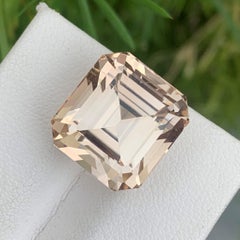 Stunning 19.95 Carat Asscher Cut Natural Loose Golden Topaz from Pakistan