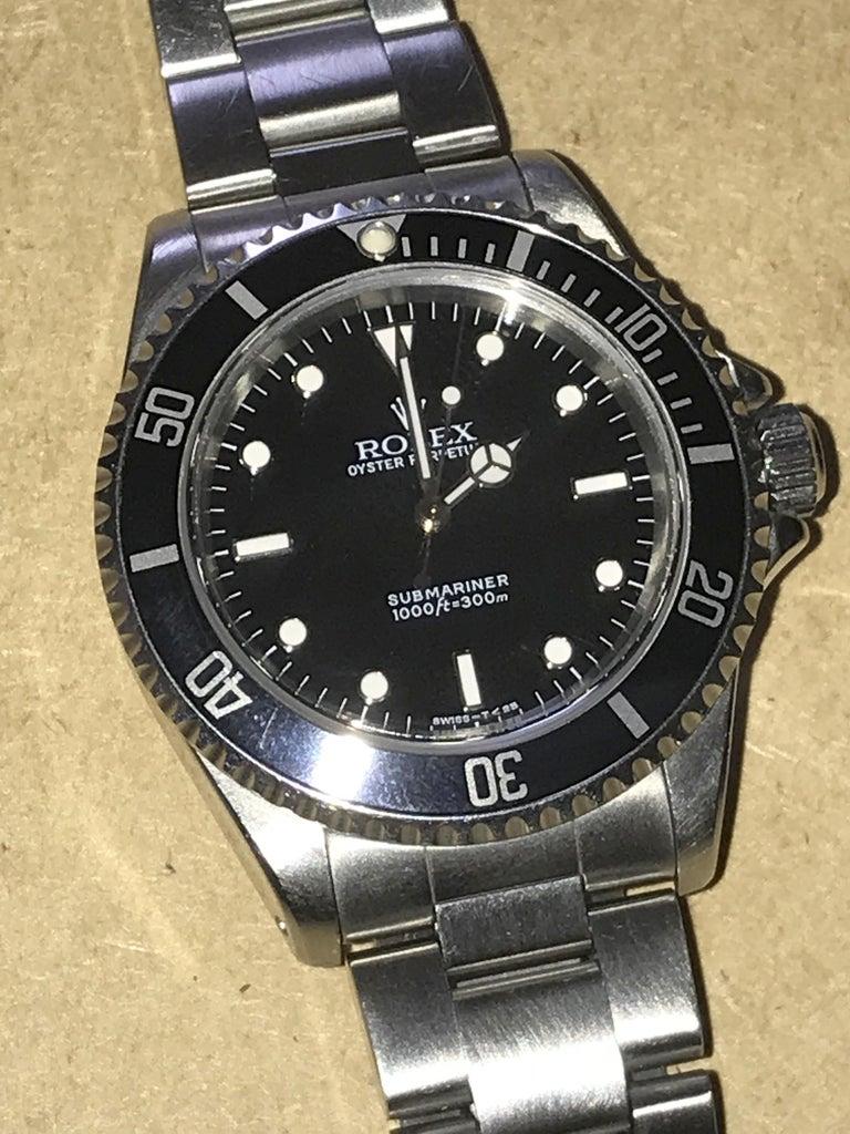 Stunning 1997 Rolex 14060 Submariner Wristwatch Box Lanyard Date Card Manuals 2