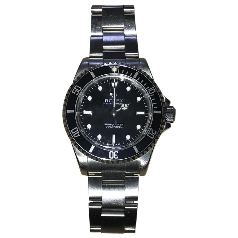 Stunning 1997 Rolex 14060 Submariner Wristwatch Box Lanyard Date Card Manuals