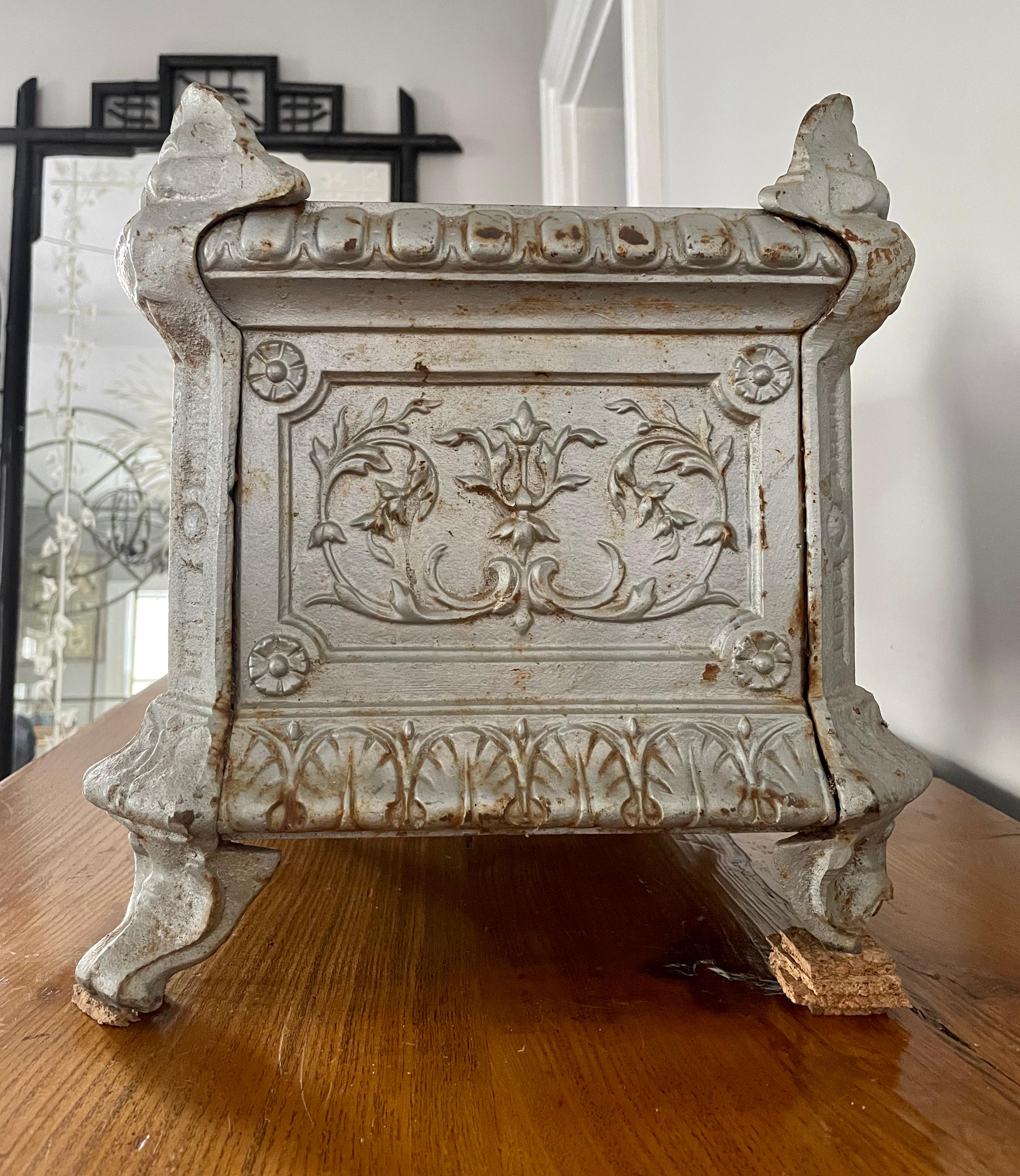19th Century Stunning 19th C French Cast Iron Jardinière For Sale