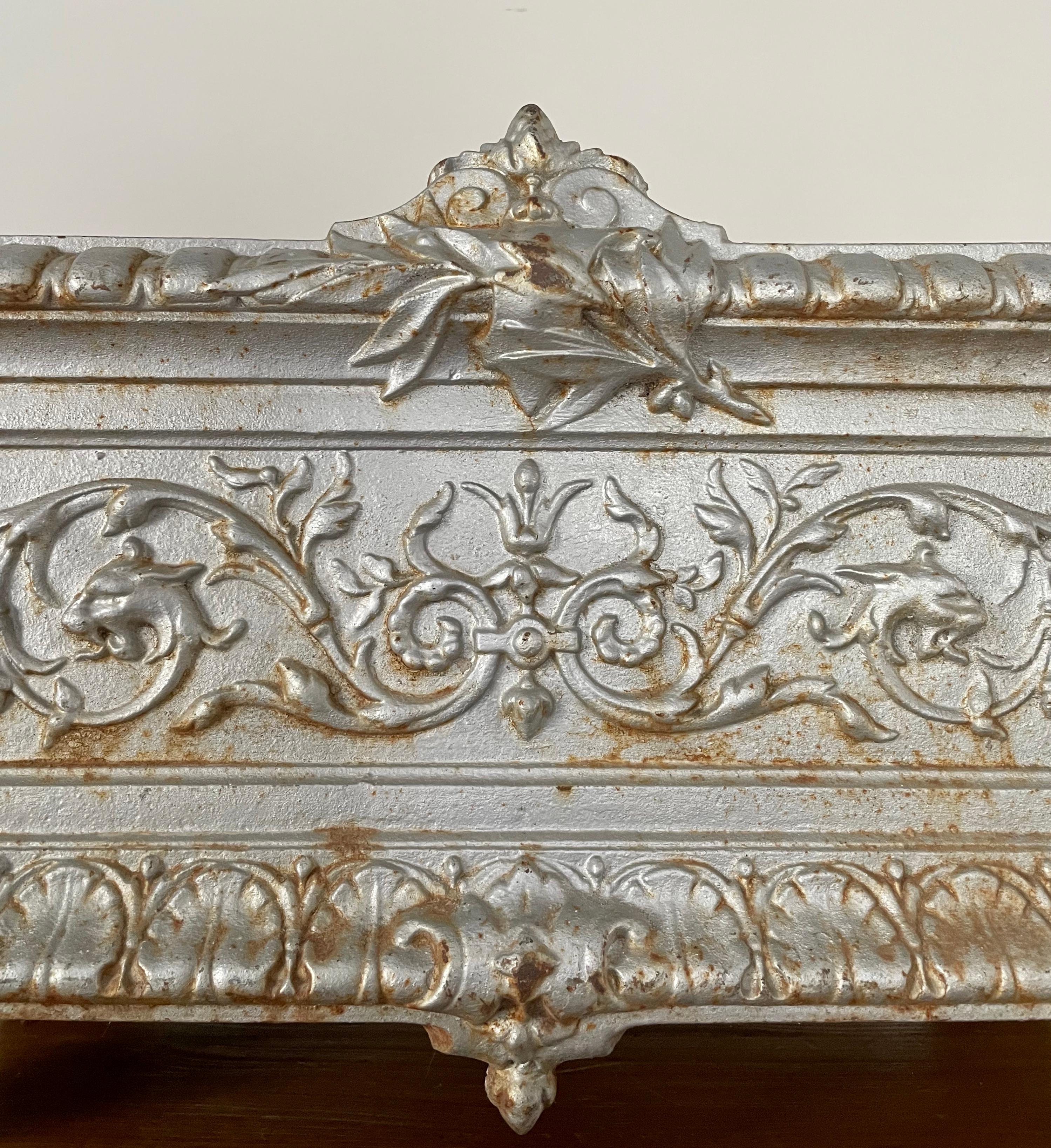 Stunning 19th C French Cast Iron Jardinière For Sale 3