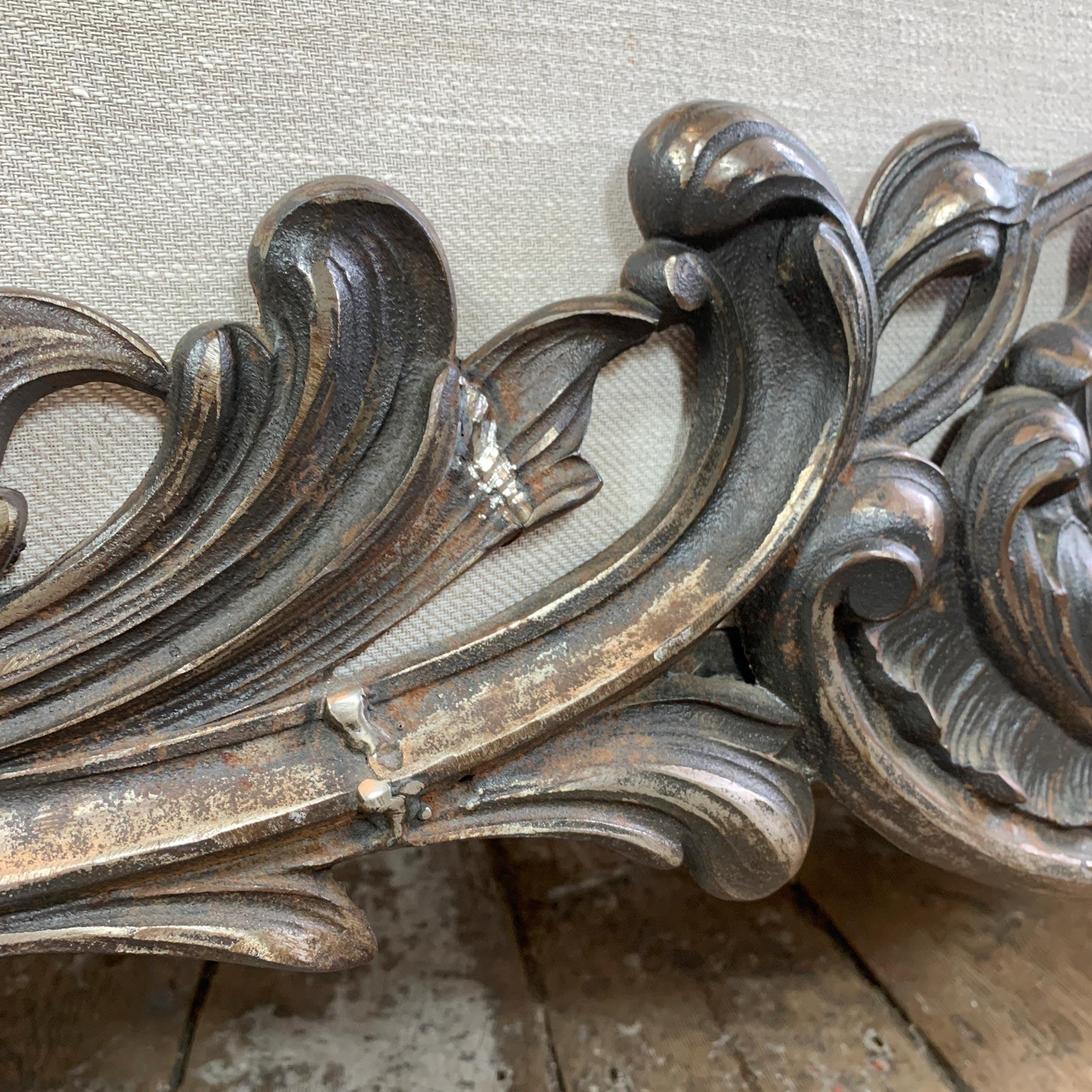  Stunning 19th Century Art Nouveau Cast Iron French Daybed For Sale 3