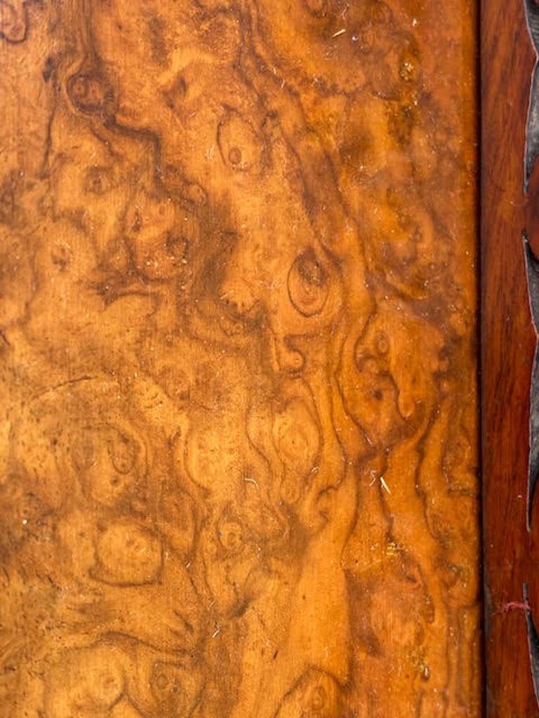 Stunning 19th Century Burr Walnut Pop Up Davenport Desk 1
