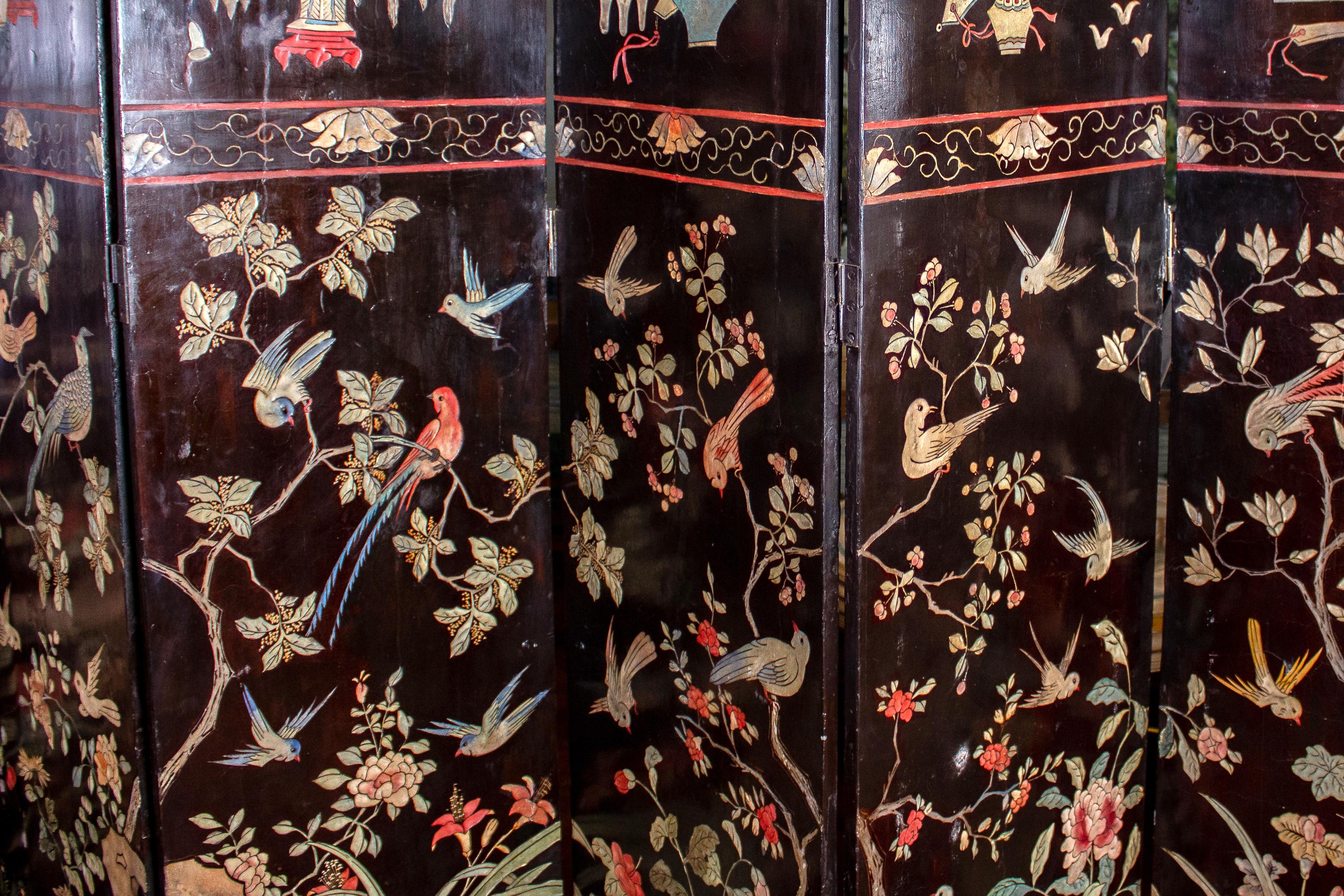 Wood Stunning 19th Century Chinese Coromandel Screen
