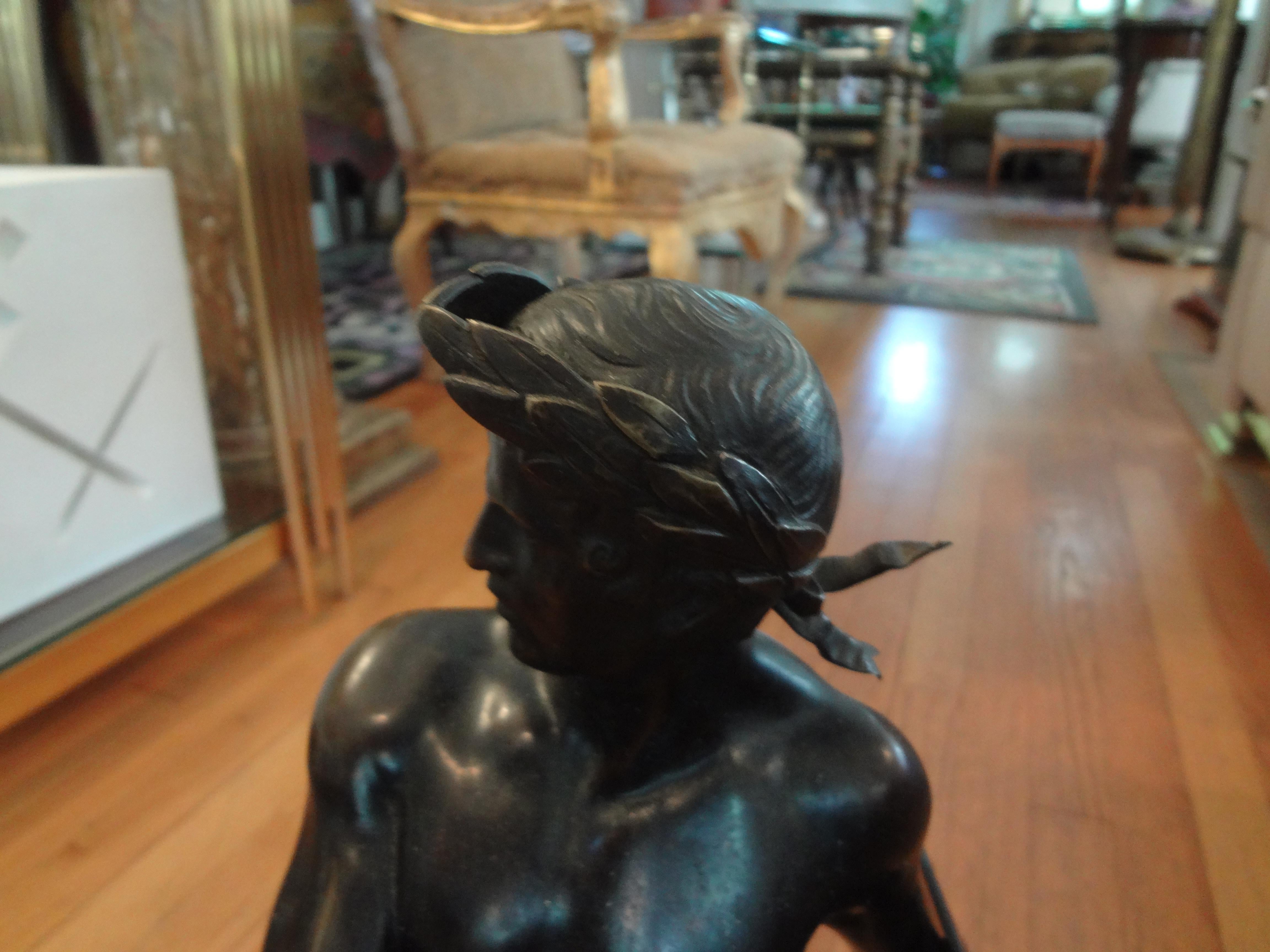 Stunning 19th Century French Bronze Sculpture of a Gladiator In Good Condition In Houston, TX
