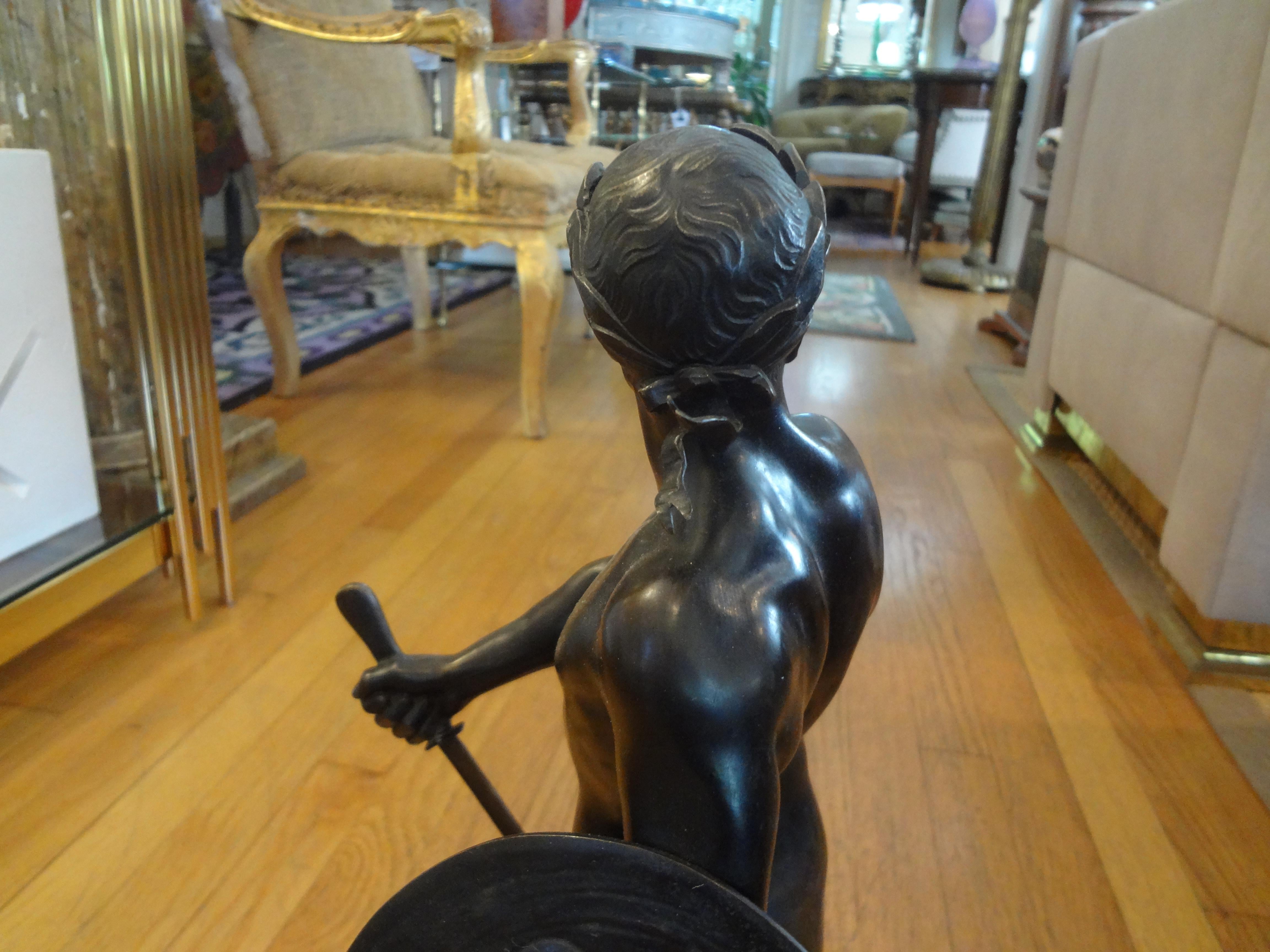 Stunning 19th Century French Bronze Sculpture of a Gladiator 1