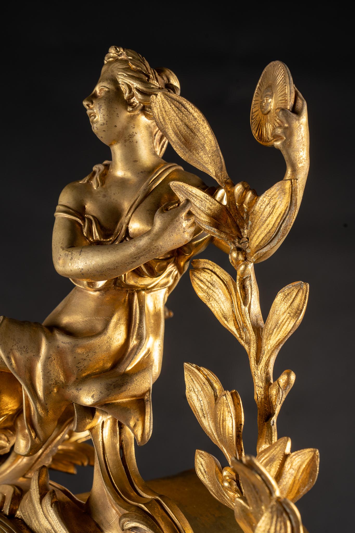 Superbe horloge française Louis XV du 19ème siècle Bon état - En vente à New Orleans, LA
