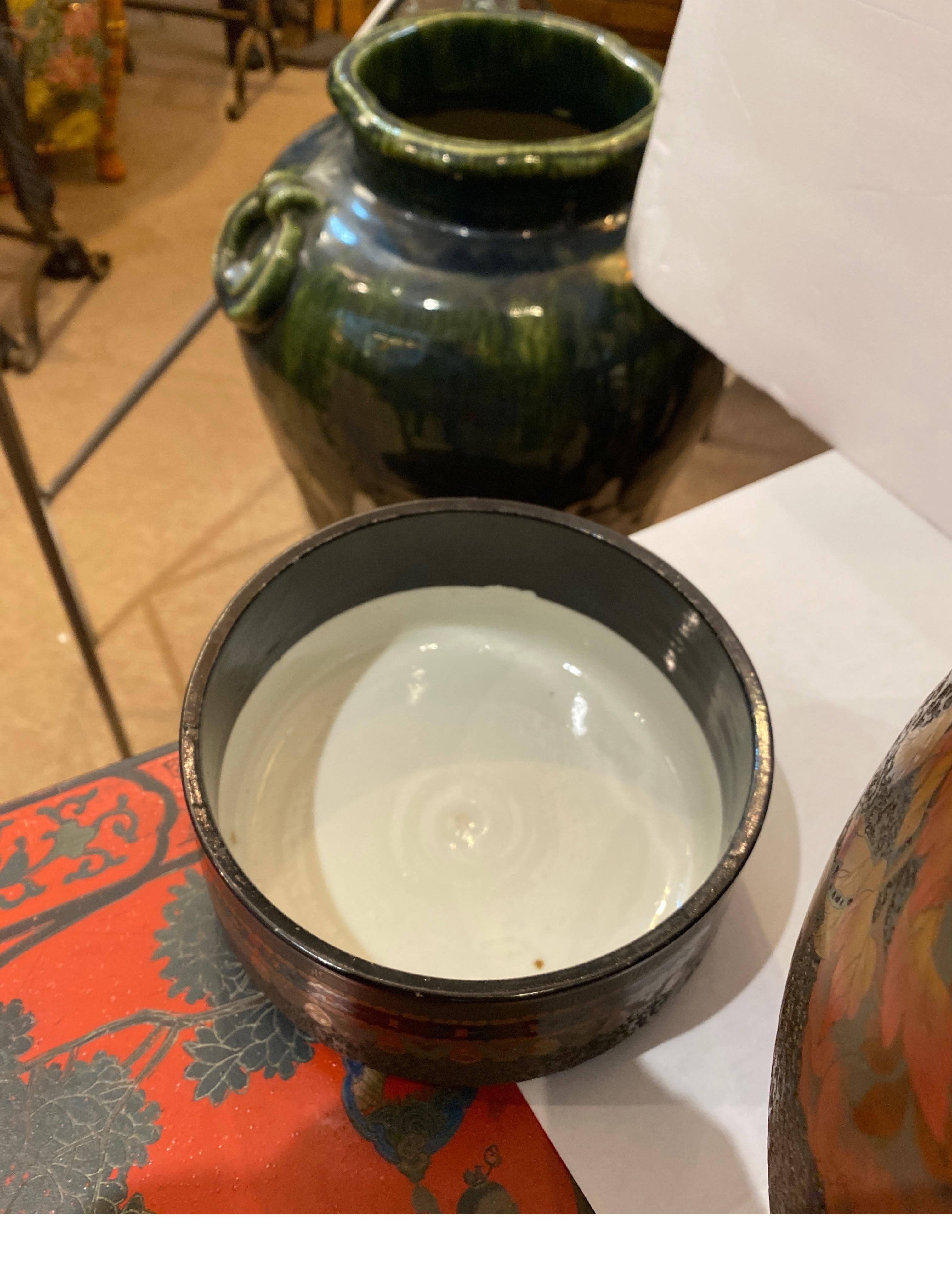 Stunning 19th Century Japanese Cloisonné over Porcelain Totai Ginger Jar 7