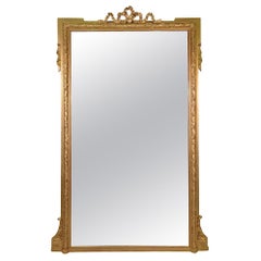 Stunning 19th Century Large Giltwood Dressing or Hall Mirror
