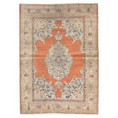 Splendido tappeto persiano Hadji Jali Li Tabriz del XIX secolo