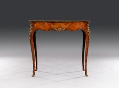 Stunning 19th Century Tulipwood & Bronze Ormolu Mounted Side Table by Baldock