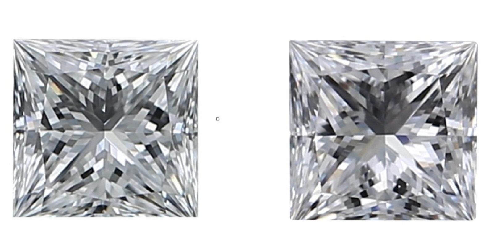 Stunning 2 Pcs Natural Diamonds with 0.82 Total Ct D IF, IGI Certificate 2
