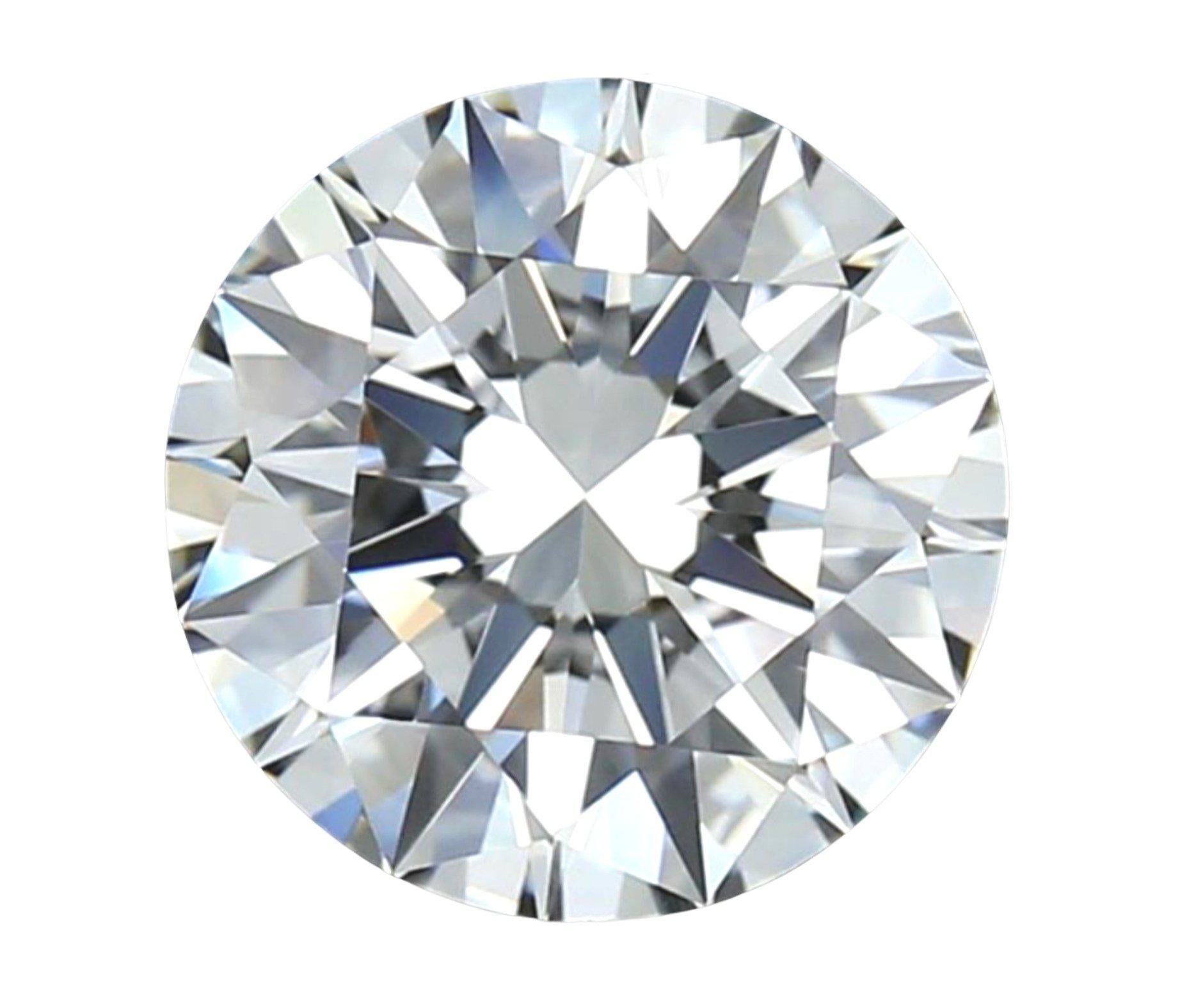 Round Cut Stunning 2 Pcs Natural Diamonds with 1.85 Ct Round H IF VVS1 GIA Cert. For Sale