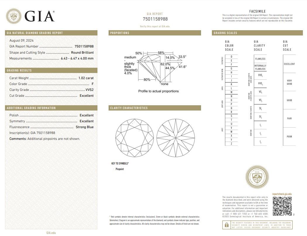 Stunning 2.05ct Triple Excellent Ideal Cut Pair of Round Diamonds - GIA Certified

This magnificent pair of round diamonds, with a combined weight of 2.05 carats, is a testament to exceptional craftsmanship and quality. Boasting a triple excellent