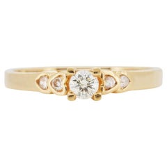 Stunning 20k Yellow Gold 5 Stone Ring with 0.16 ct Natural Diamonds