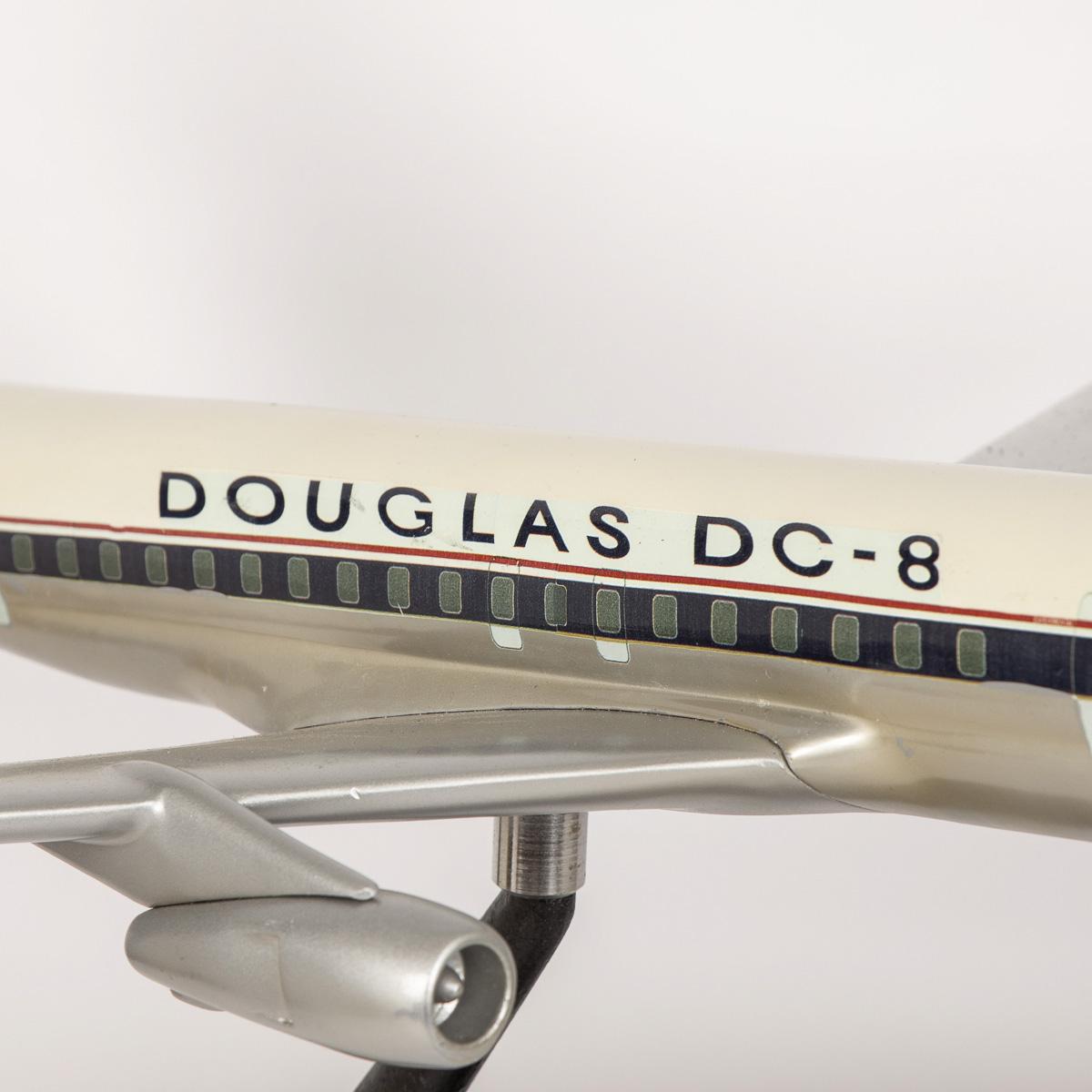 Stunning 20th Century American Aluminium Airplane Model, Douglas Dc-8 4