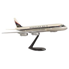 Stunning 20th Century American Aluminium Airplane Model, Douglas Dc-8