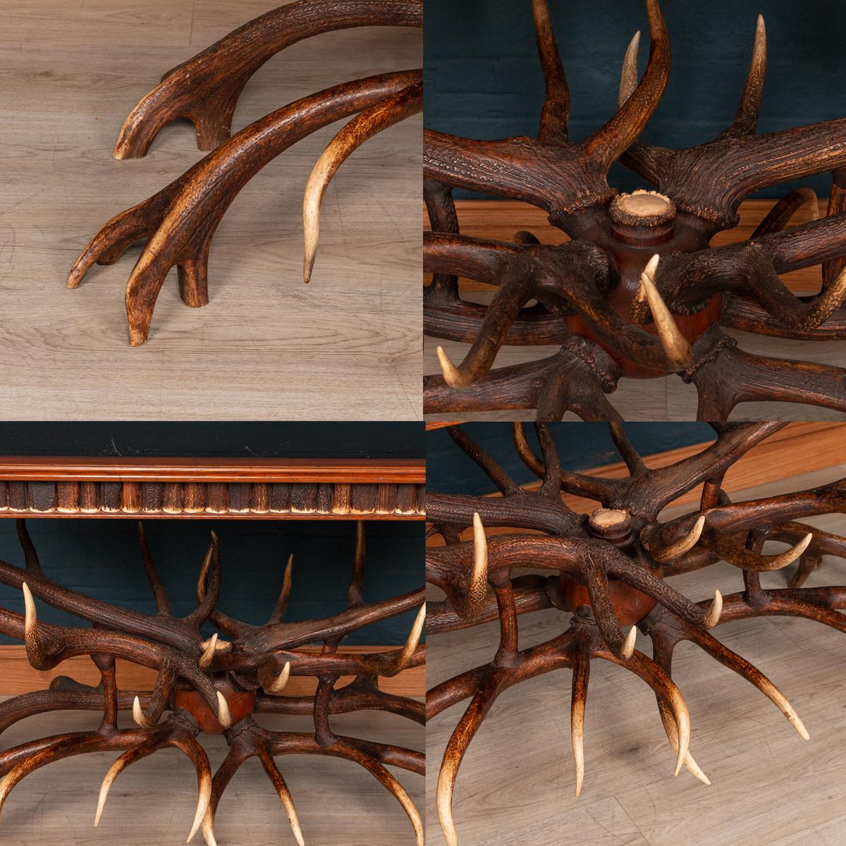 Stunning 20th Century Antler Library Table by Anthony Redmile, London circa 1970 7
