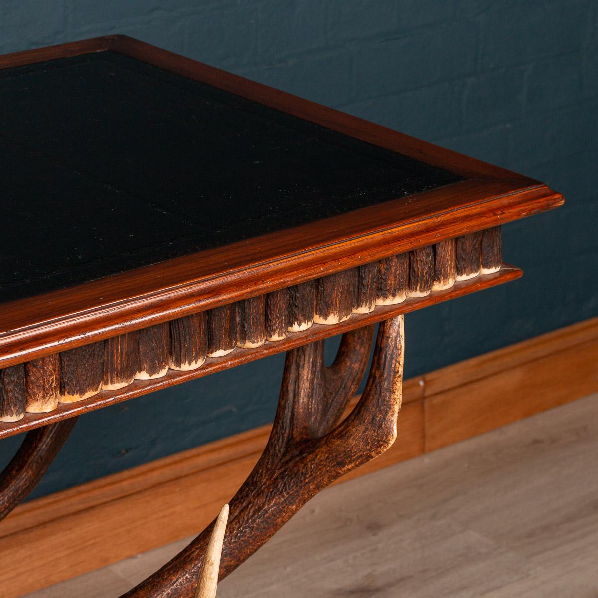 Stunning 20th Century Antler Library Table by Anthony Redmile, London circa 1970 2