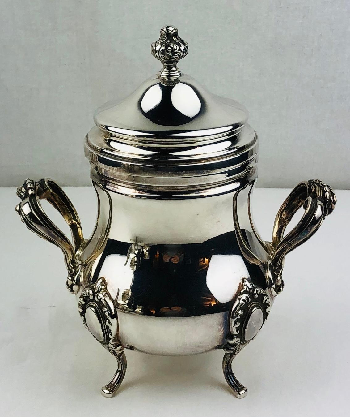 20th Century Five-Piece Silver Plate Tea and Coffee Service For Sale 2