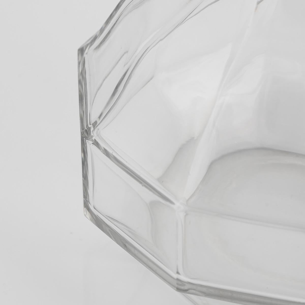 Atemberaubende 20. Jahrhundert Französisch massivem Silber & geschliffenem Glas Dekanter im Angebot 4