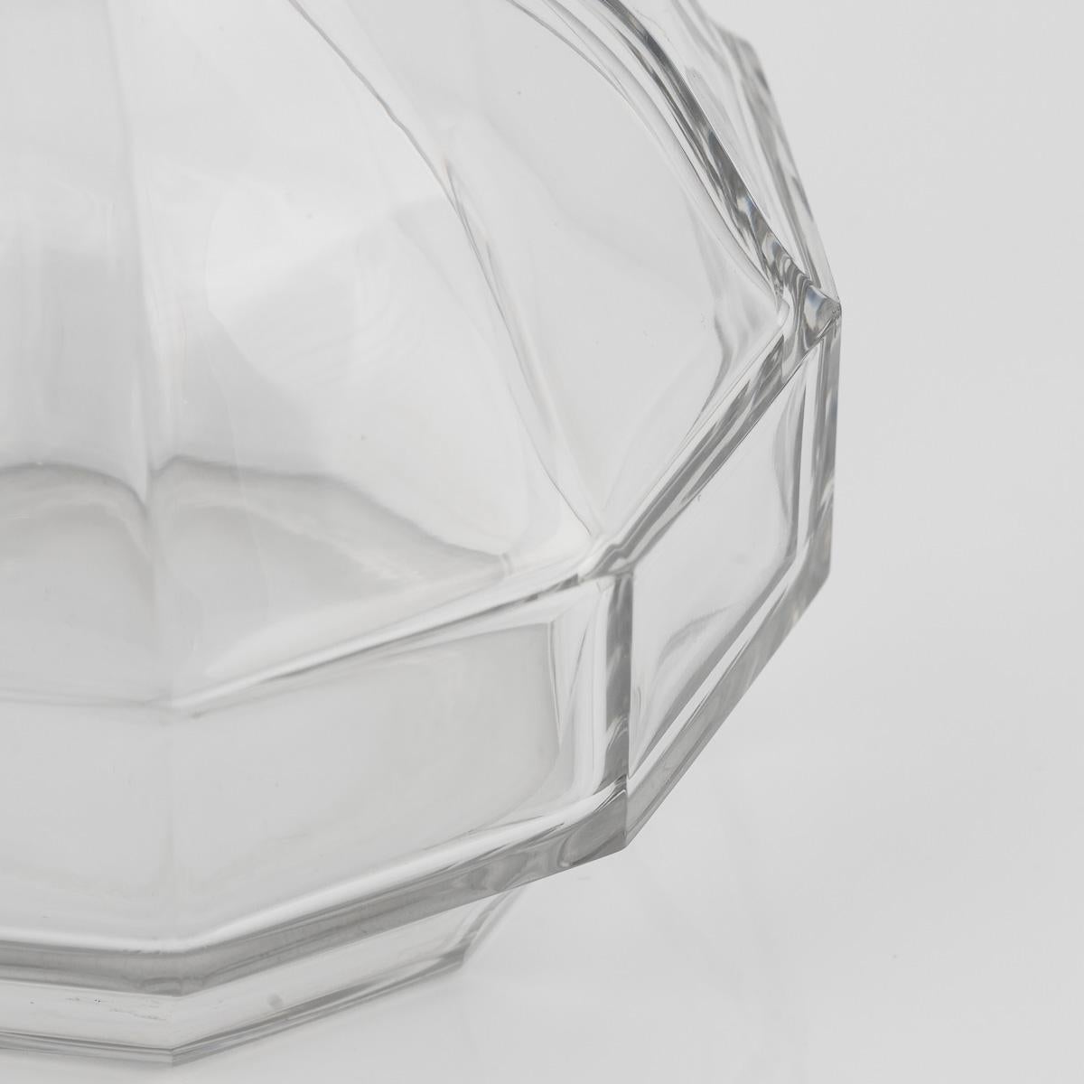 Atemberaubende 20. Jahrhundert Französisch massivem Silber & geschliffenem Glas Dekanter im Angebot 5