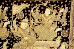 Stunning 20th century large Indian needlework wall hanging