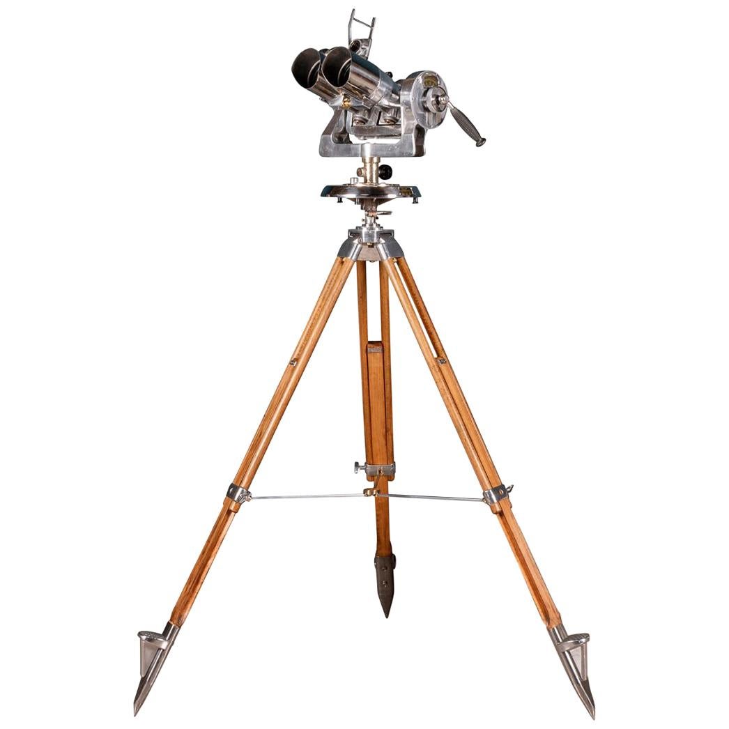 Stunning 20th Century Polish TZK Binoculars on Telescopic Stand, circa 1950