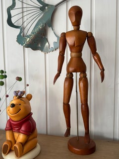 Stunning 20th Century Traditional Wooden Artist Mannequin Model Dummy