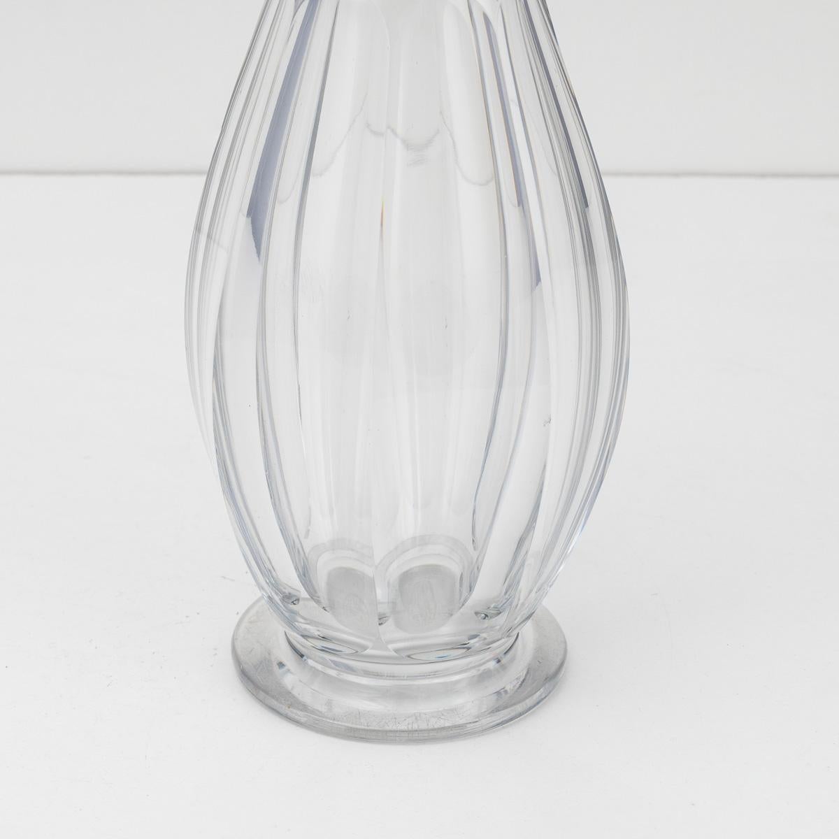 Superbe carafe Art Déco français du 20e siècle en argent massif et cristal de Baccarat c.1920 en vente 2