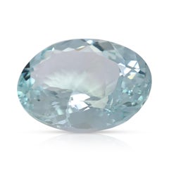 Stunning 21.26ct Light Blue Oval Aquamarine Loose Gemstone