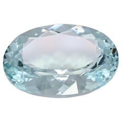 Stunning 21.26ct Light Blue Oval Aquamarine Loose Gemstone