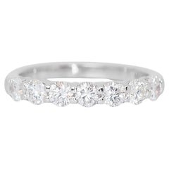 Stunning 2.11ct Triple Excellent Ideal Cut Diamonds 7-Stone Ring