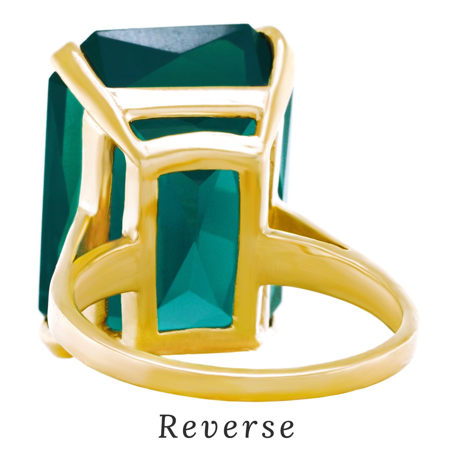 Stunning 22.25ct Blue-Green Tourmaline Ring 4