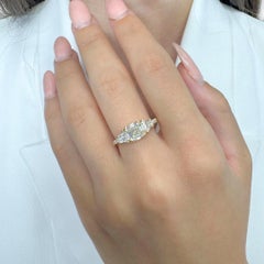 Atemberaubende 2,33ct Diamanten 3-Stein-Ring in 18k Gelbgold - IGI zertifiziert