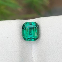 Stunning 2.45 Carat Natural Loose Mint Green Tourmaline Cushion Cut Gemstone