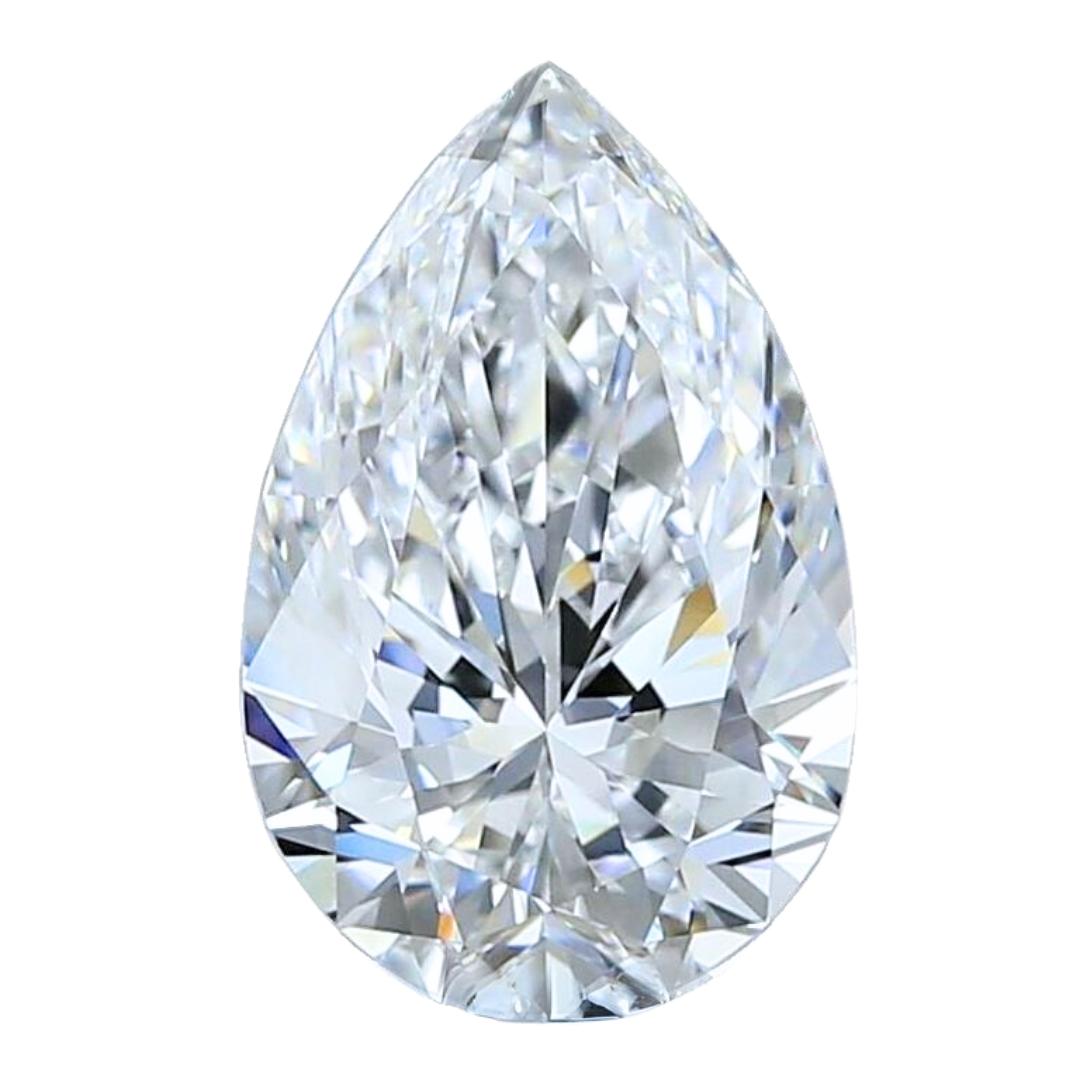 Stunning 2.50ct Ideal Cut Pear-Shaped Diamond - GIA Certified For Sale 2