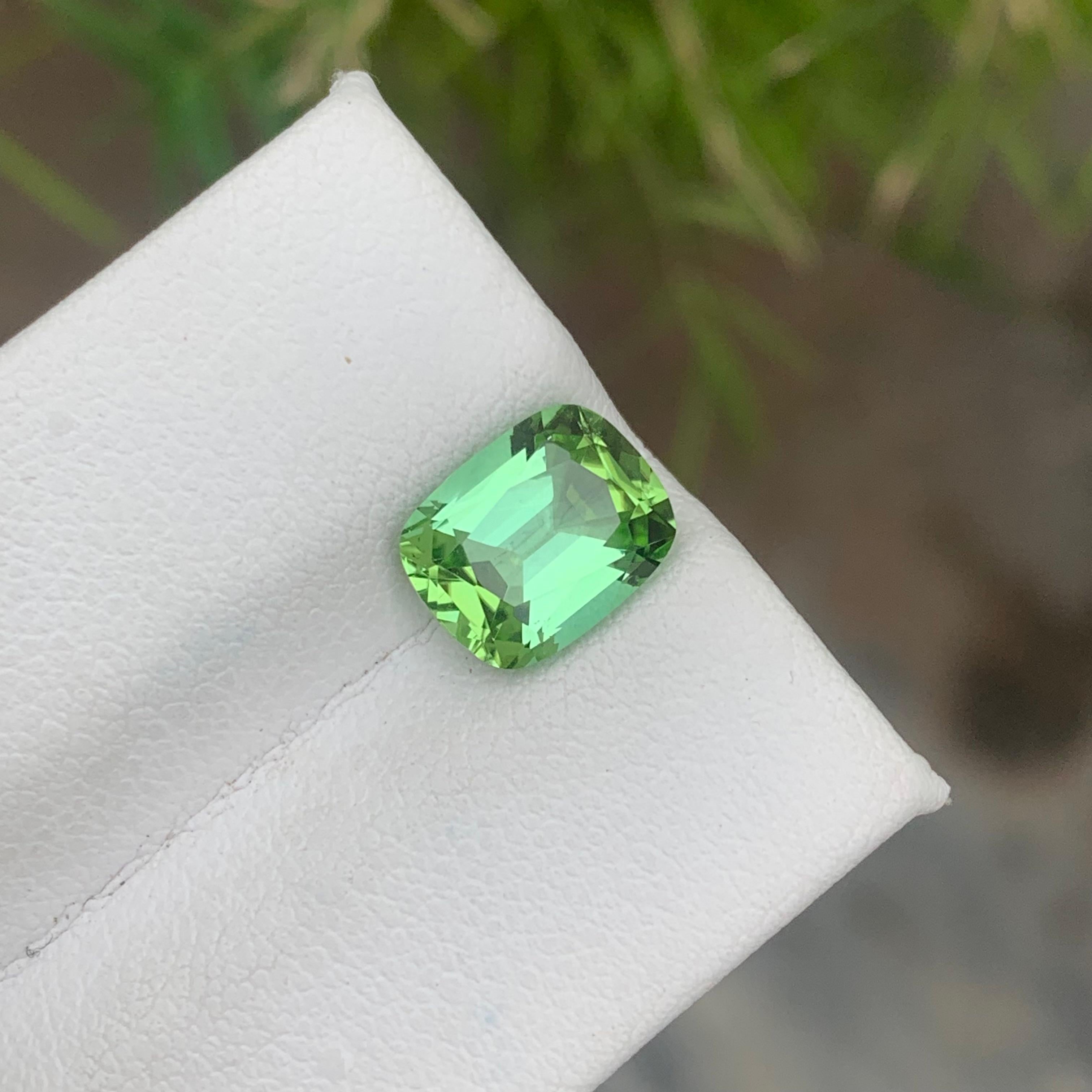 Stunning 2.65 Carat Natural Loose Tourmaline Ring Cushion Cut From Afghanistan For Sale 10